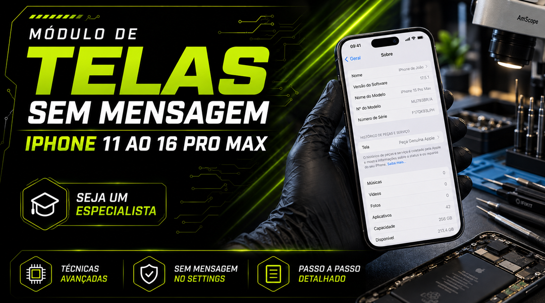 Módulo Telas sem Mensagem para iPhone